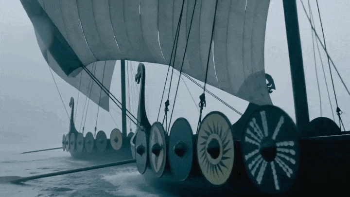 Prompt: Vikings Go To War — North Sea Launch